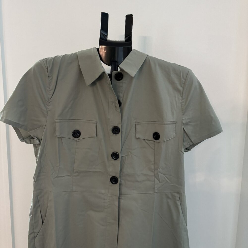Stylewe One Piece Jumpsuit in green khaki color and black buttons NEW XL(16) - Picture 6 of 10